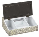 Scatola rettangolare bianco-nera jt-2931 cm. 24 x 18 x 9,5