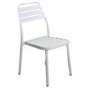 Sedia esterno alluminio las vegas bianca cm 49x 58 x h45/88