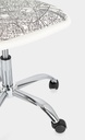 Sedia ufficio acciaio similpelle Young Paris cm 42,5 x 40 x 87