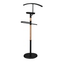 Servomuto con stelo acciaio e legno nero cm45x28h110