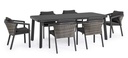Set tavolo + 6 sedie Cordova antracite