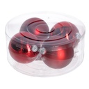 Glass sphere cmø10 pack of 4pcs red