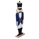 Soldatino legno blu cm18x8h62