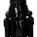 Soldatino resina laccato nero lucido cm8,5x8h38