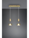 Sospensione Diffusori Disco Led Dimmer Franklin Ottone Trio Lighting