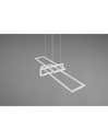 Sospensione Salinas 3 Rettangoli Led 34w Bianco L110 cm Dimmerabile Trio Lighting