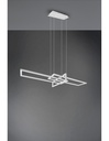 Sospensione Salinas 3 Rettangoli Led 34w Bianco L110 cm Dimmerabile Trio Lighting
