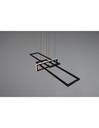 Sospensione Salinas 3 Rettangoli Led 34w Nero L110 cm Dimmerabile Trio Lighting