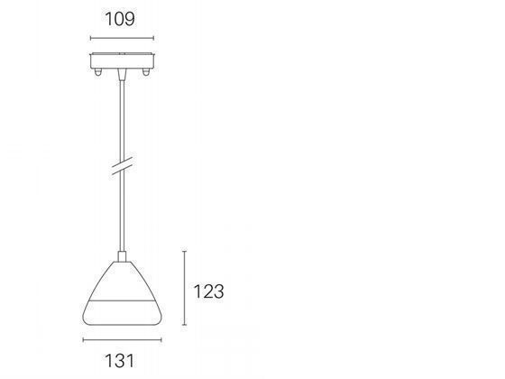 Sospensione in Alluminio Pressofuso con Diffusore in Acrilico - 20W, 1955 Lumen, Luce Naturale tortora