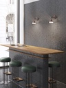 Sospensione in Alluminio Pressofuso con Diffusore in Acrilico - 20W, 1955 Lumen, Luce Naturale tortora
