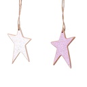 Stella legno rosa confezione da 8 cm21,5x10,5x2,2