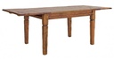 Tavolo allungabile in legno stile rustico cm 200-245-290x100