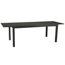 Tavolo in alluminio Boise allungabile antracite opaco m160/220x90xh67,5/75