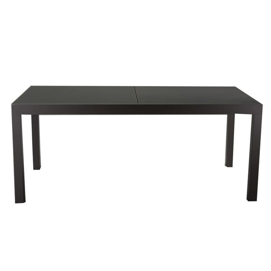 Tavolo in alluminio Boise allungabile antracite opaco m160/220x90xh67,5/75