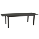 Tavolo in alluminio Boise allungabile antracite opaco m160/220x90xh67,5/75