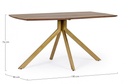 Tavolo in legno stile vintage per 6 persone cm 150x90