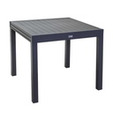 Tavolo sullivan in alluminio antracite allungabile h73 cm