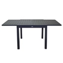 Tavolo sullivan in alluminio antracite allungabile h73 cm
