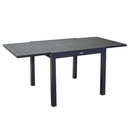 Tavolo sullivan in alluminio antracite allungabile h73 cm