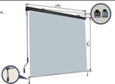 Tenda da esterno a rullo alluminio beige manuale cm 120 x h 250