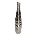 Vaso metallo argento cm23x9h42,5