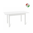 Tavolo pranzo allungabile Bianco Frassinato in legno nobilitato cm 80x120/160