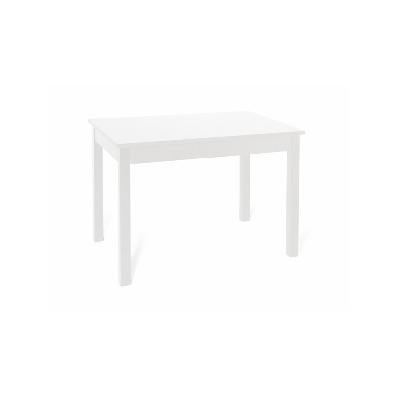 Tavolo da pranzo Bianco Frassinato  in legno nobilitato cm 70x110