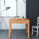 Tavolo pranzo noce country apribile libro in legno nobilitato cm 90x90/180