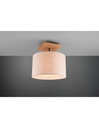 Plafoniera Elmau 1xE27 Nichel E Paralume Sabbia Ø35 cm Trio Lighting