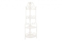 Angoliera Classica Emily 4 Ripiani - Acciaio Verniciato a Polvere - Pieghevole - 48x35x165.5 cm