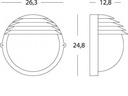 Applique Grande E27 Nero - Design Moderno per Illuminazione Esterna