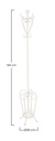 Appendiabiti classico Emily - 28x28x184 cm