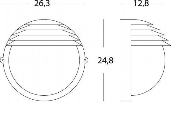 Applique Grande E27 Nero - Design Moderno per Illuminazione Esterna