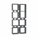 Libreria Bifacciale Antracite 79x166,5