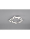 Plafoniera LED Nichel L42 cm Dimmerabile