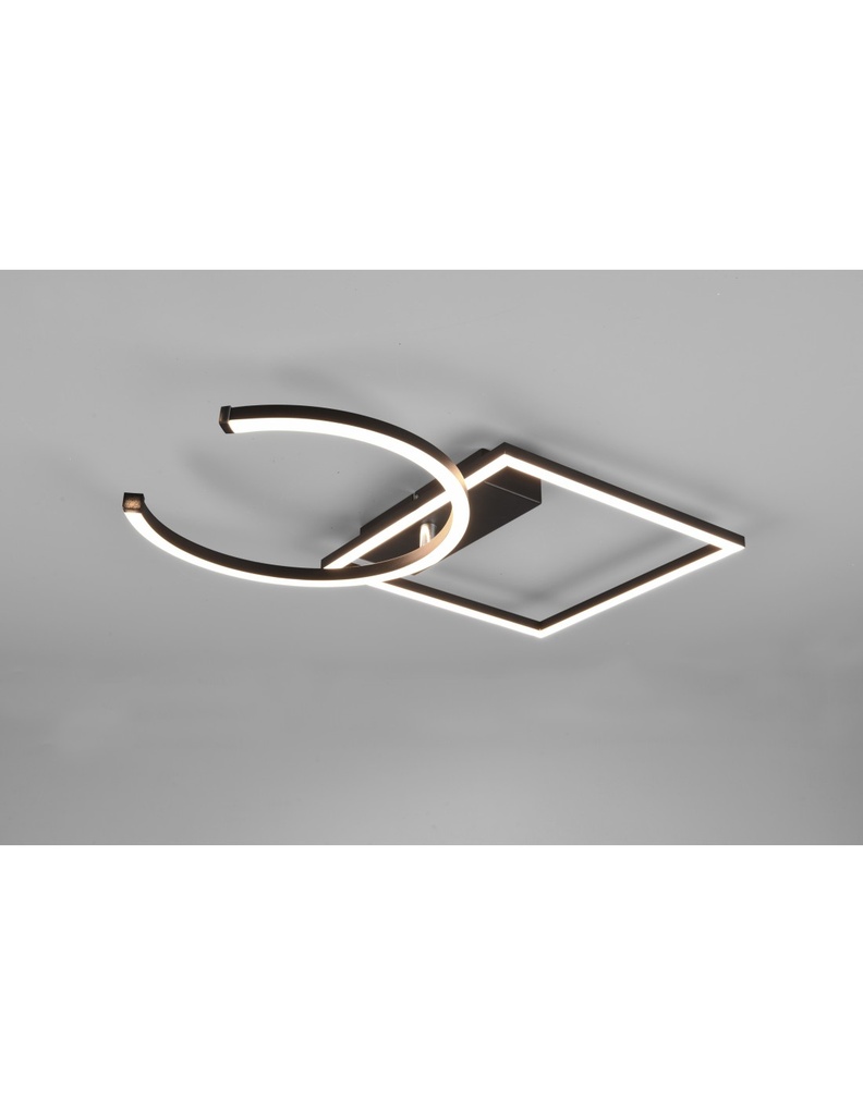Plafoniera Led Dimmerabile Nero L42 cm