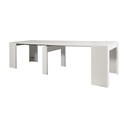 Tavolo consolle allungabile bianco 78x54/252x h78 cm