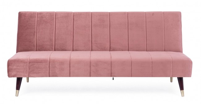 Divano Letto tre posti rosa reclinabile - Samnite