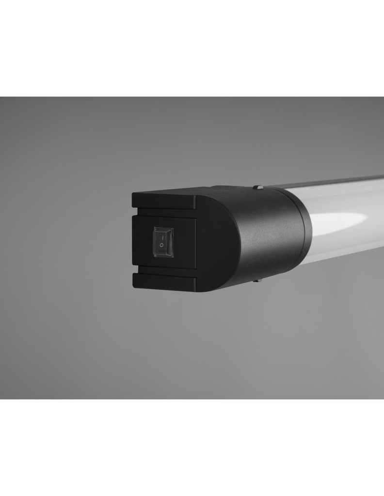 Lampada Specchio Bagno Piera Led 16w IP44 Bordo Nero Trio Lighting - Samnite