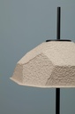 Lampada da tavolo paralume in cartone riciclato tortora D37xD37x60h cm - Samnite