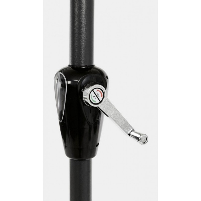 Ombrellone da giardino Atlanta cm 270x h240 con snodo Antracite-Pavone - Samnite