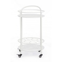 Carrello per bottiglie in acciaio Bianco - Samnite