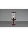 Paletto Tanaro IP44 Ruggine Con Vetro Lanterna H40 cm Trio Lighting - Samnite