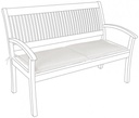 Cuscino Poly180 naturale panca 2 posti - Samnite