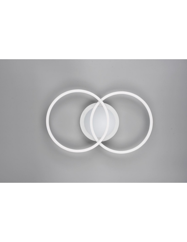 Plafoniera Soffitto Cerchi Cromo Led 4000k Dimmer Venida Trio Lighting - Samnite