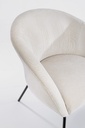 Poltrona metallo velluto bianco Aiko Velvet cm 80 x 76 x 75 - Samnite