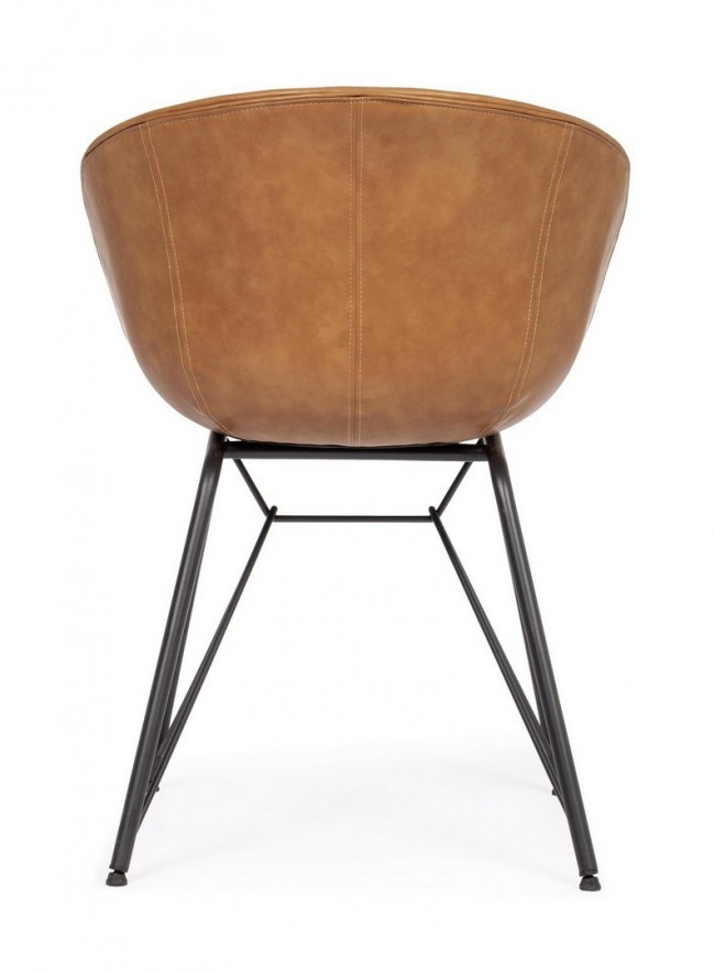 Sedia vintage Warhol in cuoio - Samnite