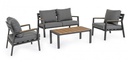 Set salotto giardino Ernst antracite - Samnite