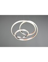 Lampadario Vortice Moderno Yara Nichel Led Dimmer Trio Lighting - Samnite