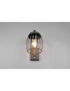 Lanterna Da Parete Rete Metallica Antracite Tuela Con Sensore IP44 Trio Lighting - Samnite